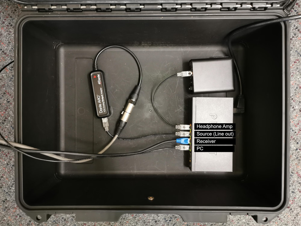 PoE switch connected
