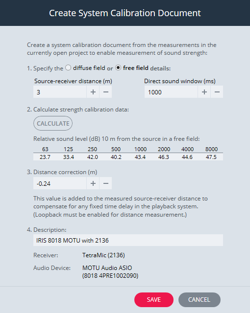 Create System Calibration Document