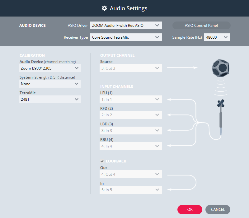 IRIS Audio Settings
