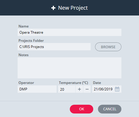 IRIS New Project