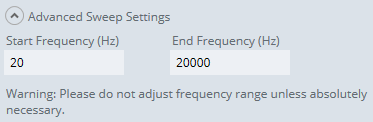 IRIS Stimulus Settings Advanced