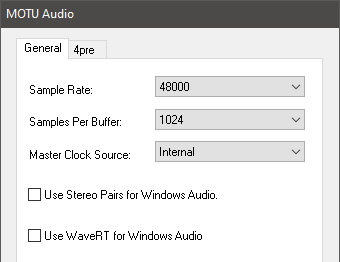 MOTU Audio Console