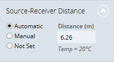 Source-receiver distance