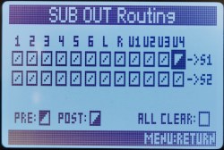 Zoom F4 sub out routing