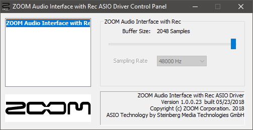 Zoom Control Panel